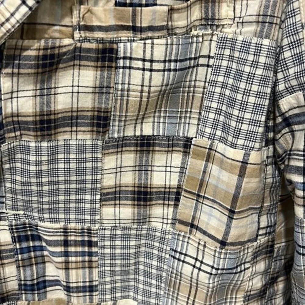 Gap kids patchwork preppy cotton blazer size Xl